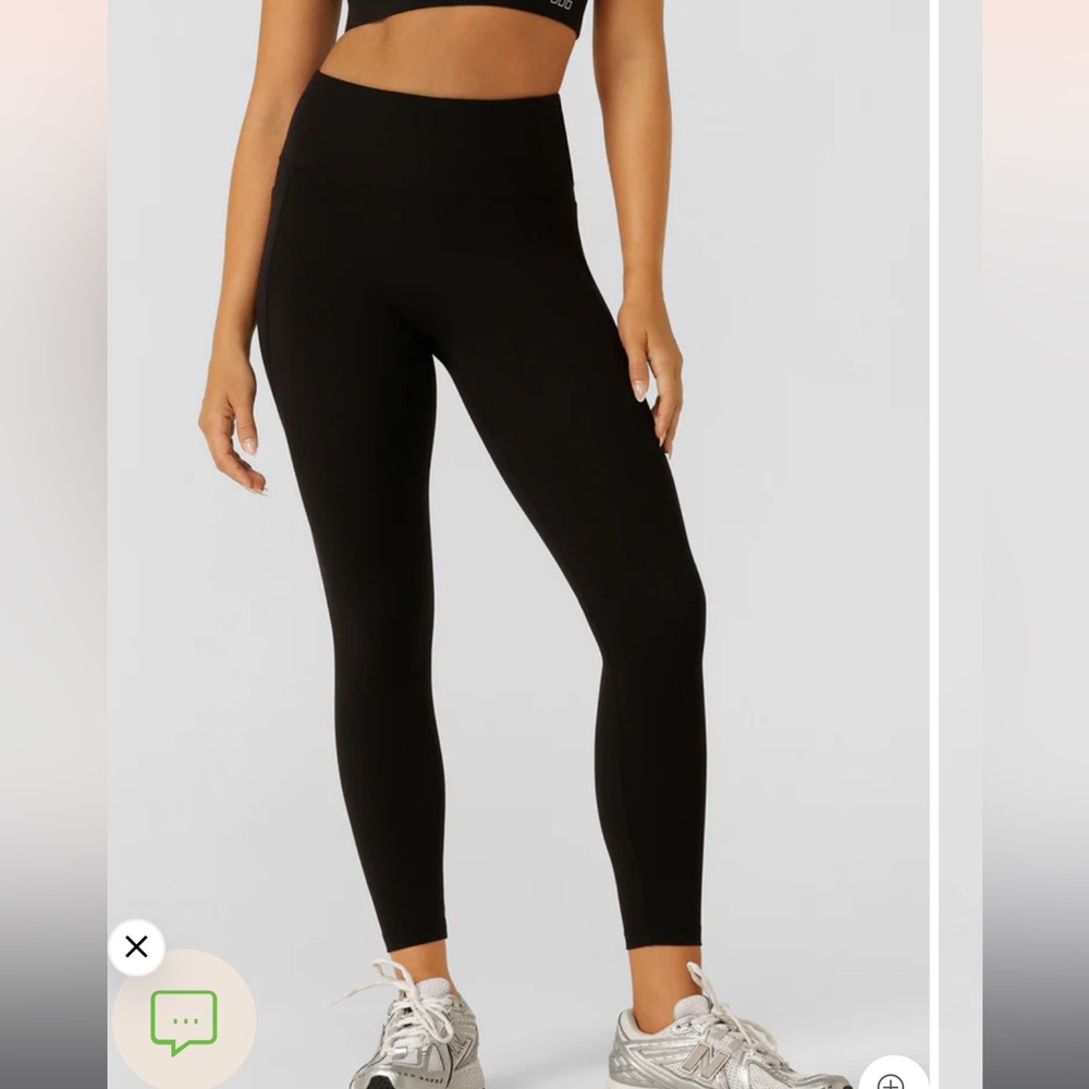 Lorna Jane Black High-Waisted Leggings